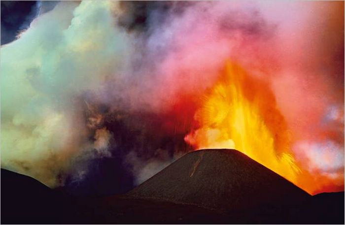 Kamčatka. Vulkanska erupcija